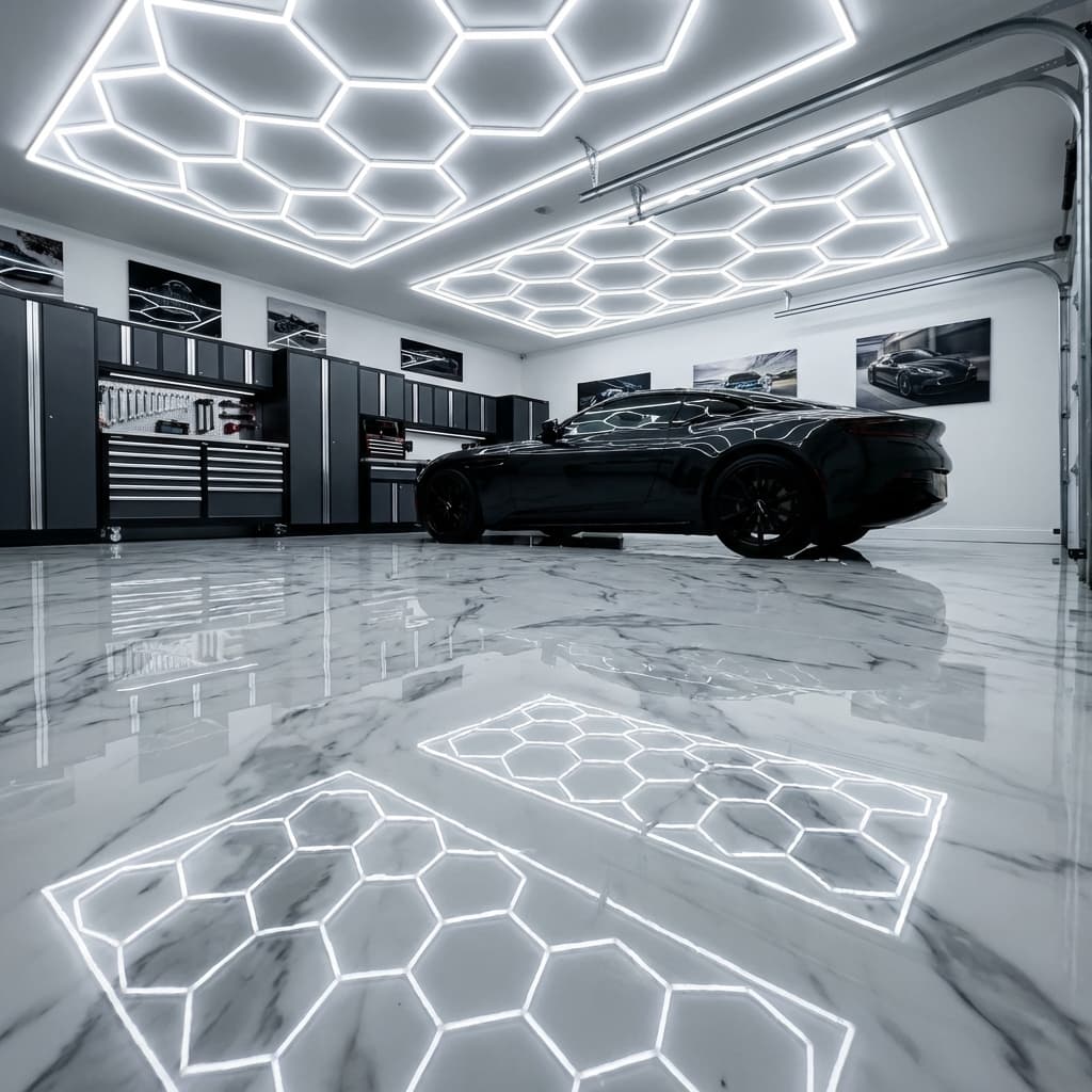 High Gloss Metallic Floor