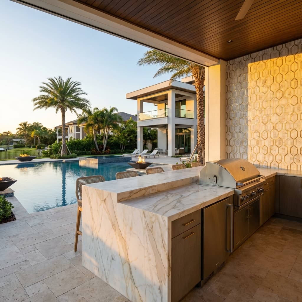 Luxury Residential Outdoor Kitchen & Bar